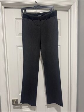 Express Women's Editor Charcoal & Black Boot Cut Dress Pants